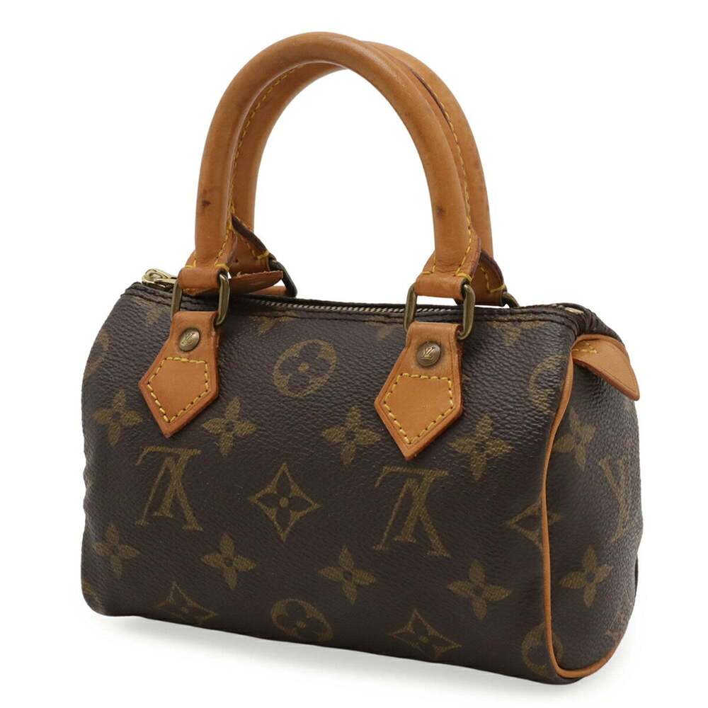 LOUIS VUITTON Brown Monogram Mini Speedy Pouch - Picture 3 of 8